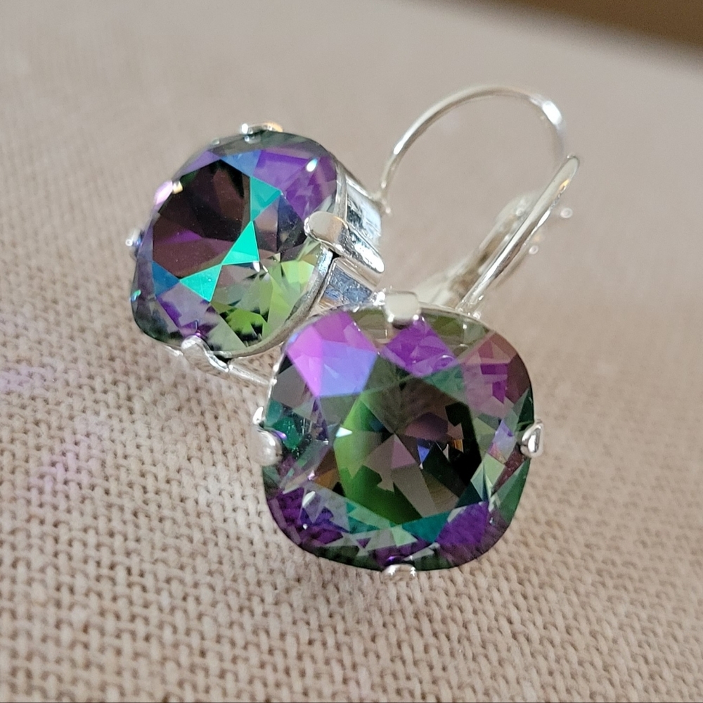 Austrian Crystal Earrings in Silver